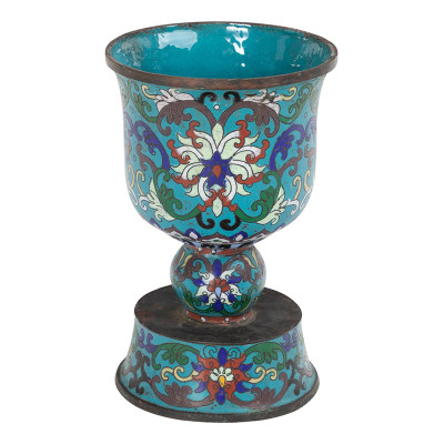 Подсвечник с орнаментом Cloisonne