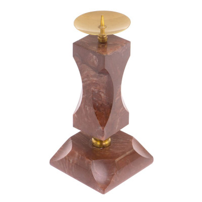 Подсвечник фигурный из натурального камня лемезит Stone Candlestick