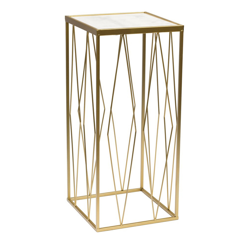 Подставка Geometric Interior Stand белый мрамор