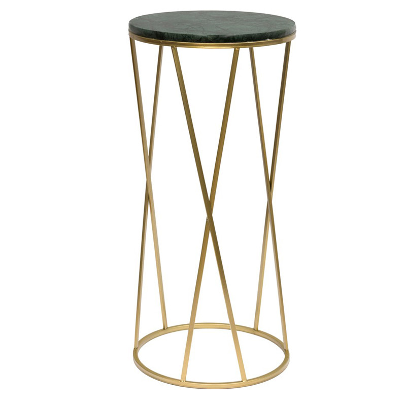 Подставка Geometry Stand Marble зеленый мрамор