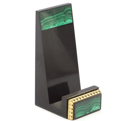 Подставка для телефона из натурального камня малахит Stone Stand