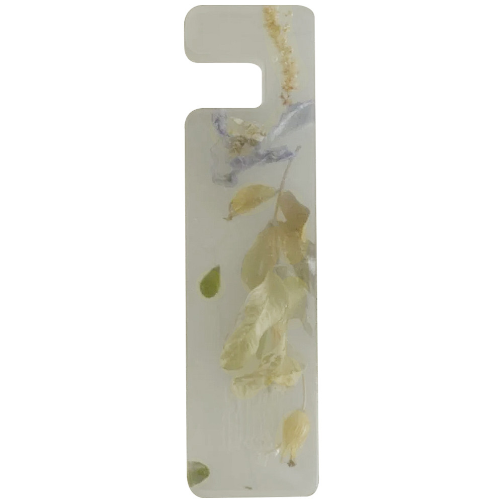 Подставка для телефона из эпоксидной смолы с цветами белая Epoxy Flowers Phone Stand White