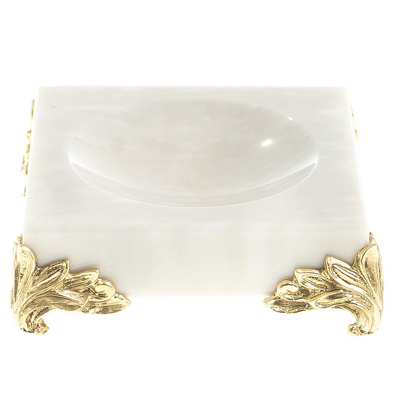 Подставка под шар квадратная из натурального камня Мрамор на ножках Natural Stone Sphere Stands