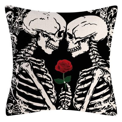 Подушка на Хэллоуин Lovers and Rose
