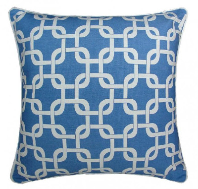 Подушка Синий орнамент