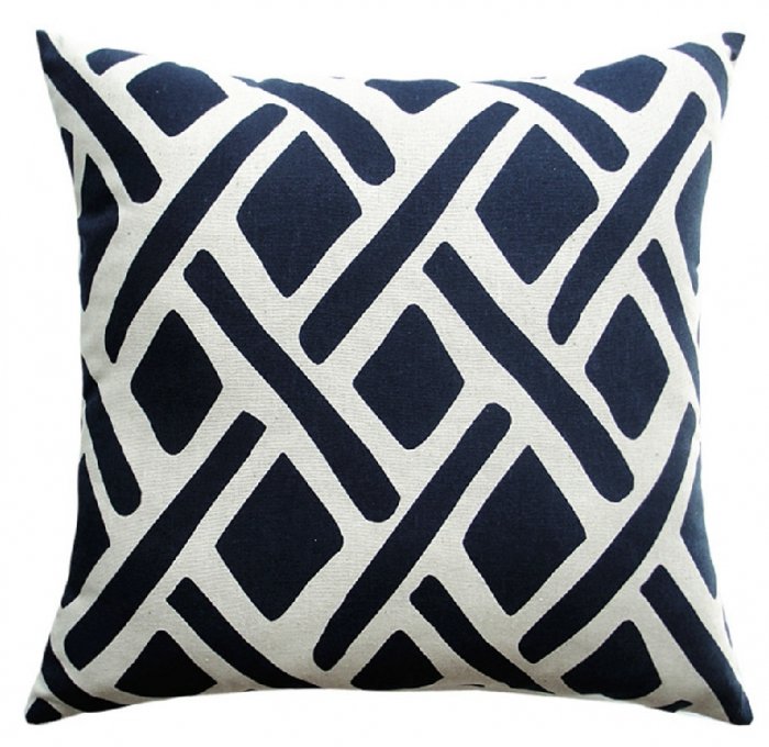 Подушка черно-белый Орнамент I