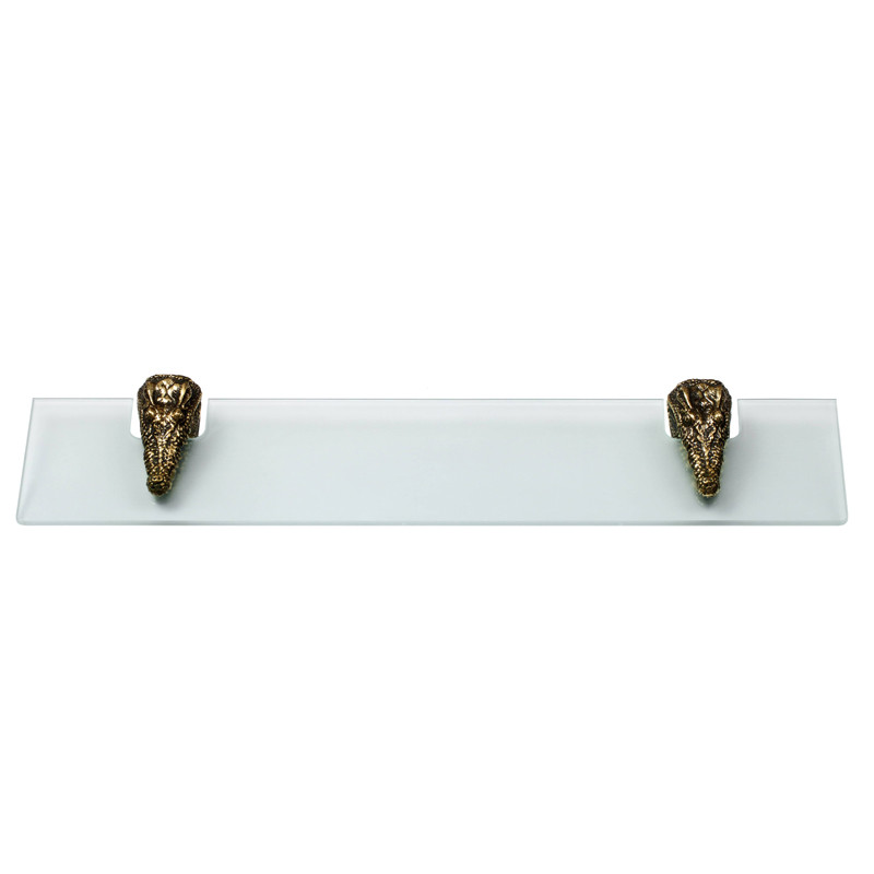 Полка для ванной Bronze Crocodile Heads