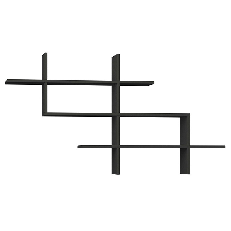 Полка фигурная подвесная цвета антрацит HALIC BOOKCASE ANTHRACITE