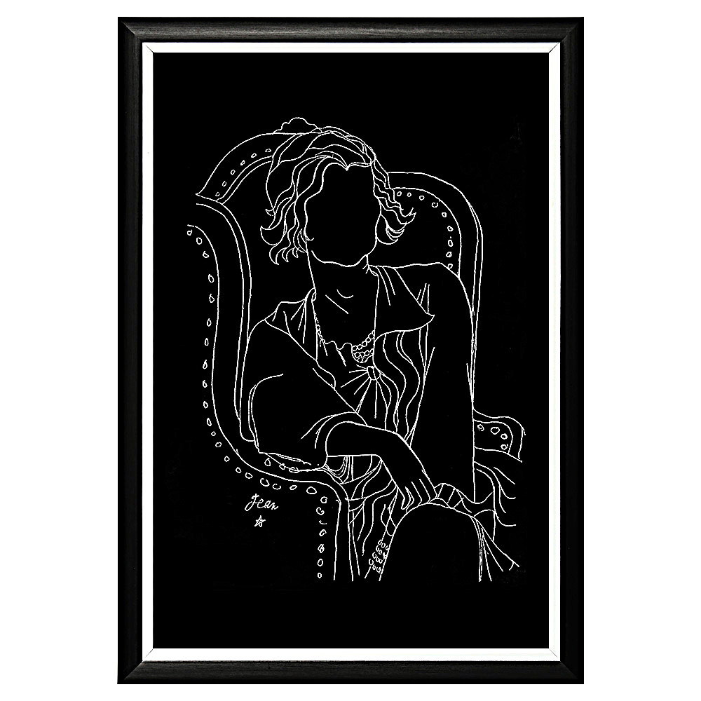 Постер White Silhouette Coco Poster