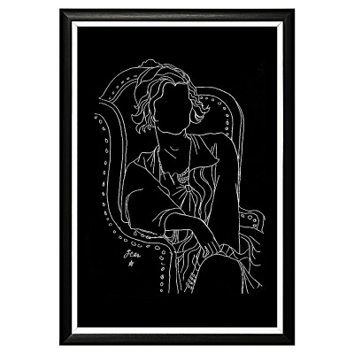 Постер White Silhouette Coco Poster