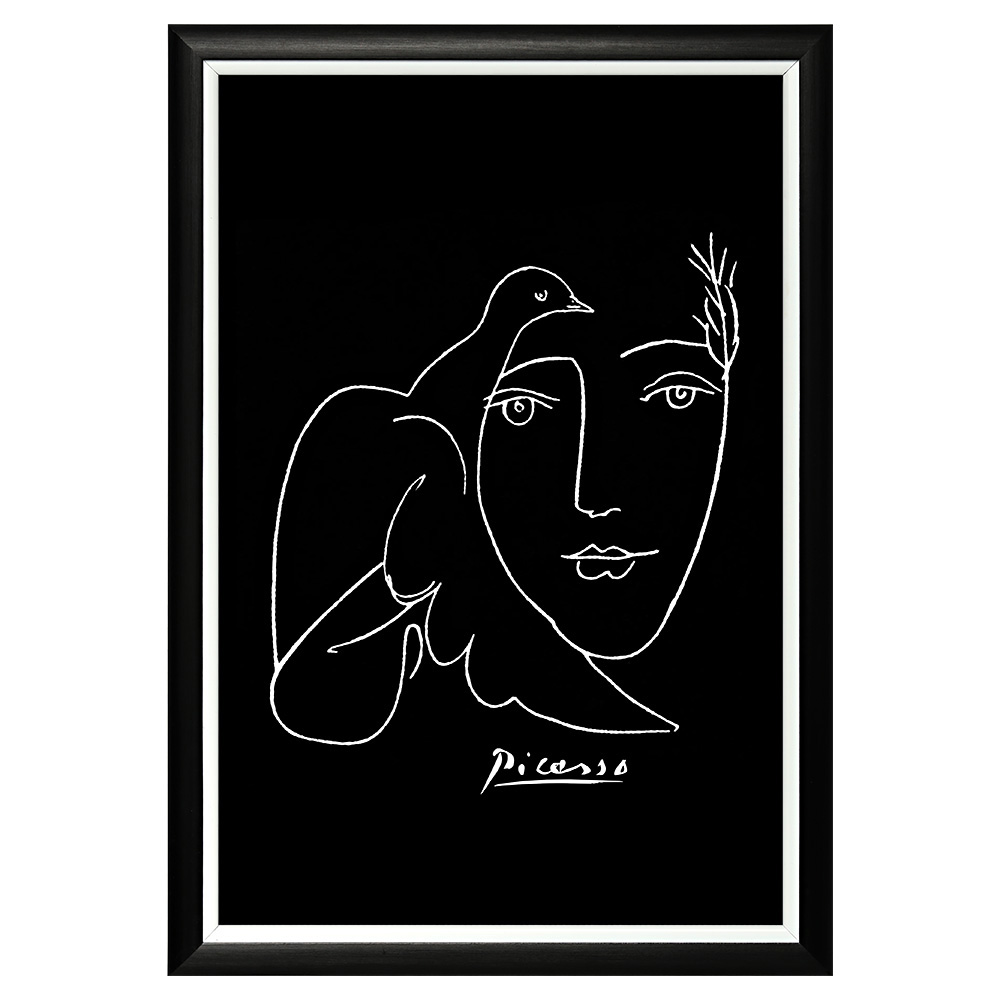 Постер White Silhouette Dove Poster