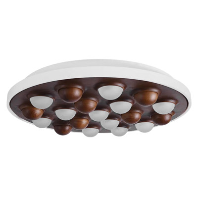 Потолочная люстра PIE White Dark wood