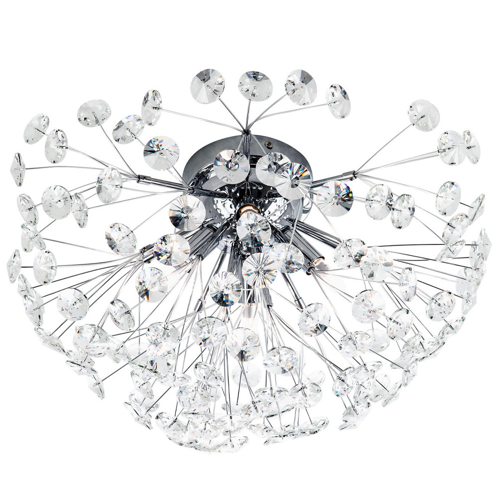 Потолочный светильник Crystal Dandelions Chrome Ceiling Lamp