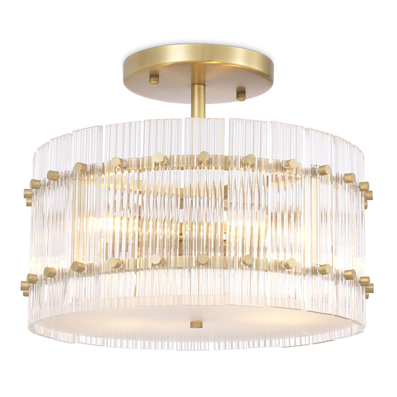 Потолочный светильник Eichholtz Ceiling Lamp Ruby Round Brass
