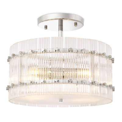 Потолочный светильник Eichholtz Ceiling Lamp Ruby Round Nickel