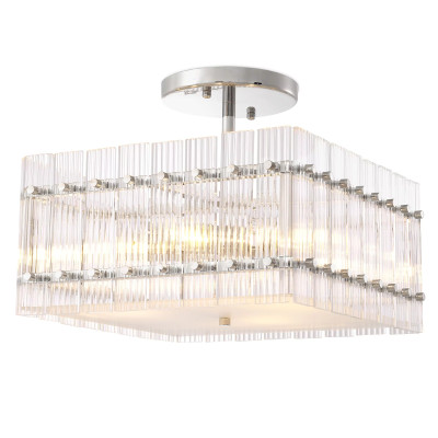 Потолочный светильник Eichholtz Ceiling Lamp Ruby Square Nickel