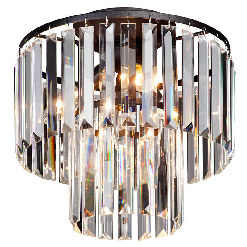 Потолочный светильник ODEON CLEAR GLASS 2-TIER диаметр 31 см