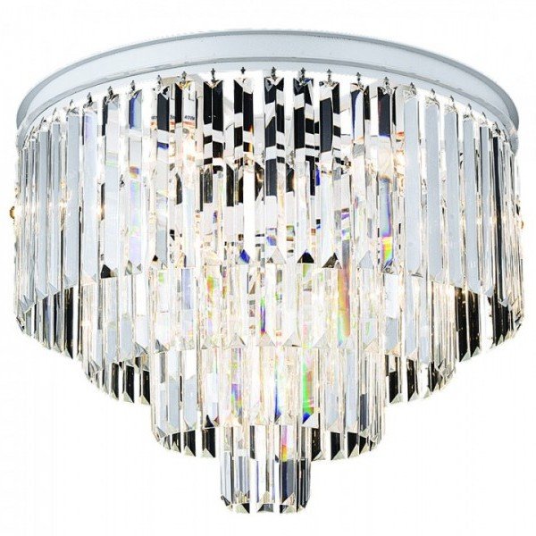 Потолочный светильник Odeon Clear Glass ceiling chandelier 4 Square