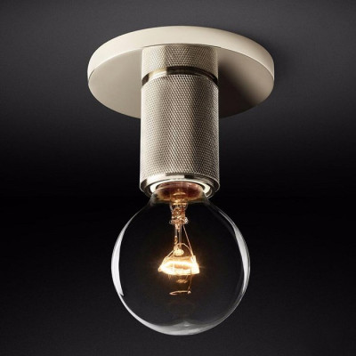 Потолочный светильник Utilitaire Socket Flushmount Silver