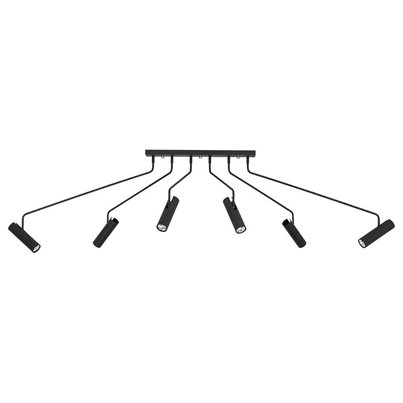 Потолочный светильник Tibo Branches Trumpet Tube black 6