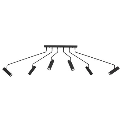 Потолочный светильник Tibo Branches Trumpet Tube black 6