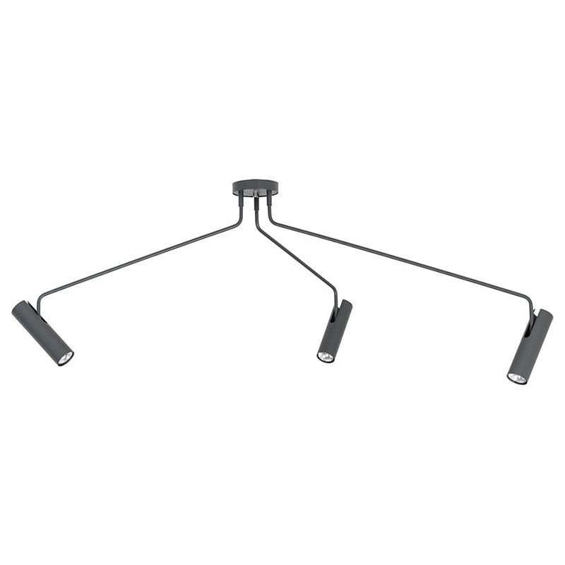 Потолочный светильник Tibo Branches Trumpet Tube graphite 3