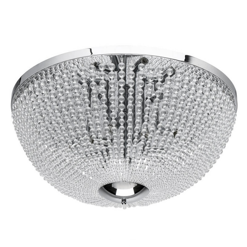 Потолочный светильник Virginia Clear Beads ceiling Chrome L