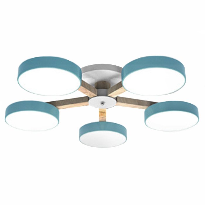 Потолочный светильник wooden blue wheels