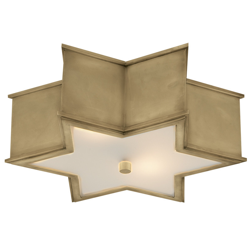 Потолочный светильник Звезда Sophia Flush Mount Brass