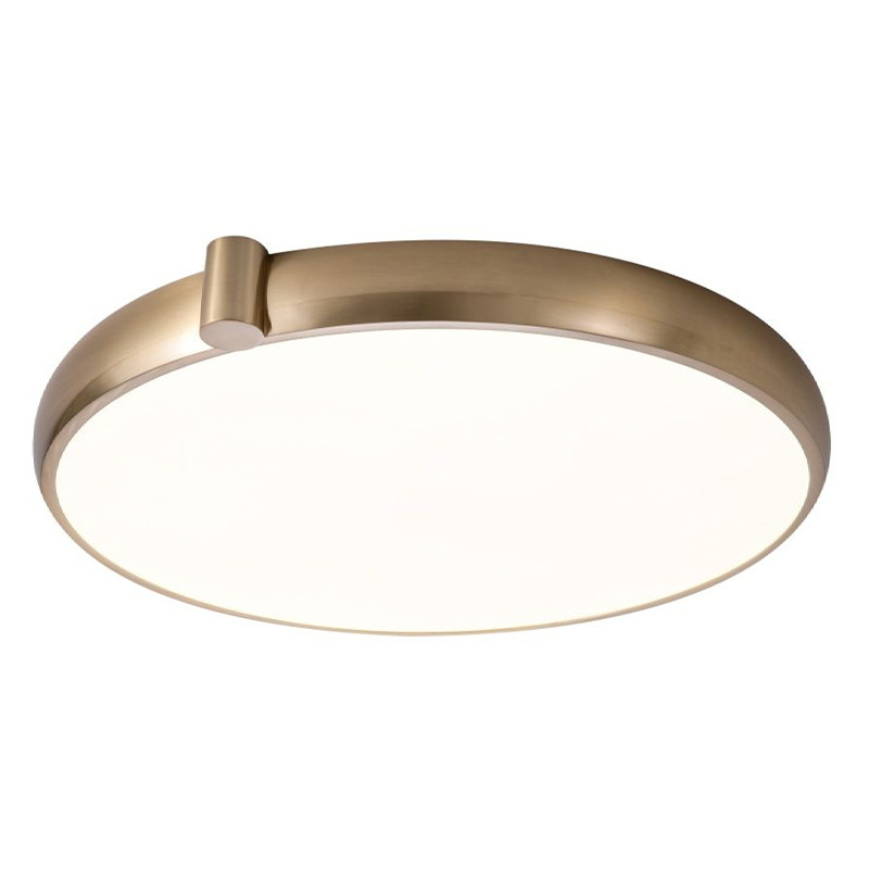 Потолочный светильник круглой формы из стали и акрила Corentin Brass