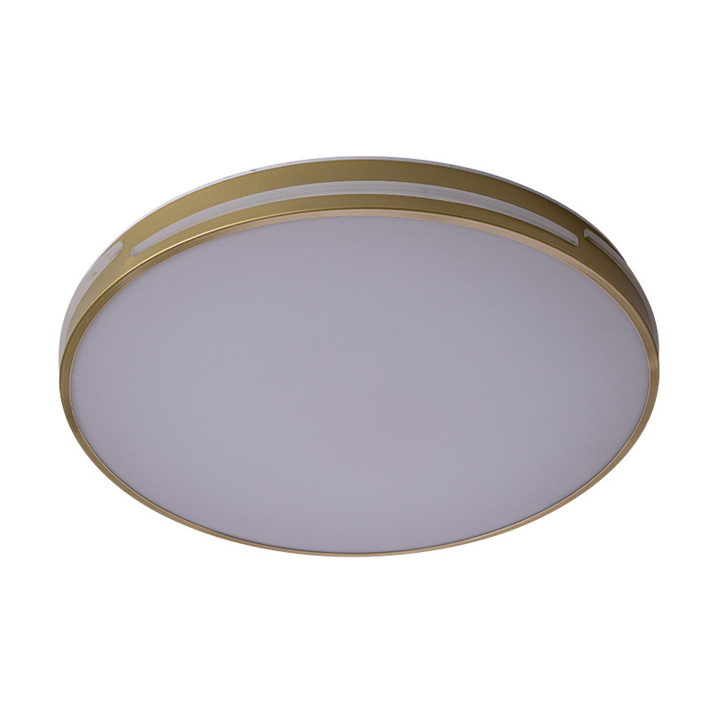 Потолочный светильник круглой формы из стали и акрила Maelis Gold