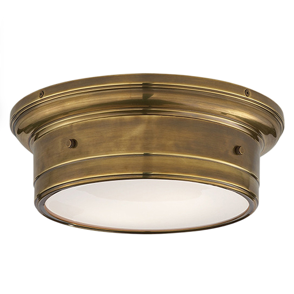 Потолочный светильник круглый цвета состаренная латунь Modern Simple Ceiling Light