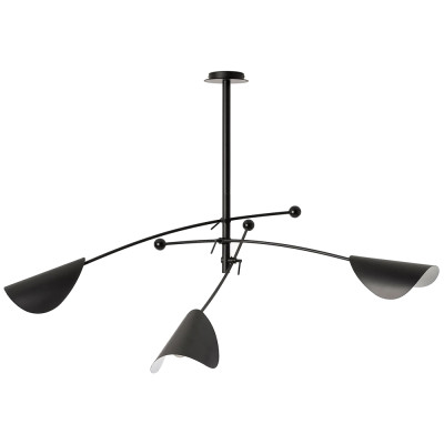 Потолочный светильник с подвижными плафонами Aracea Black Ceiling Lamp