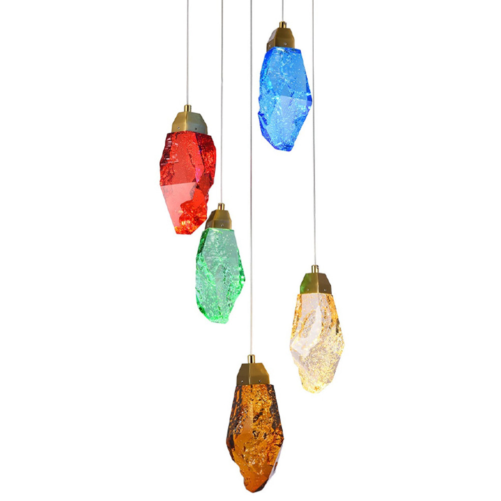 Потолочный светильник с пятью цветными плафонами Soar Colorful Lamp