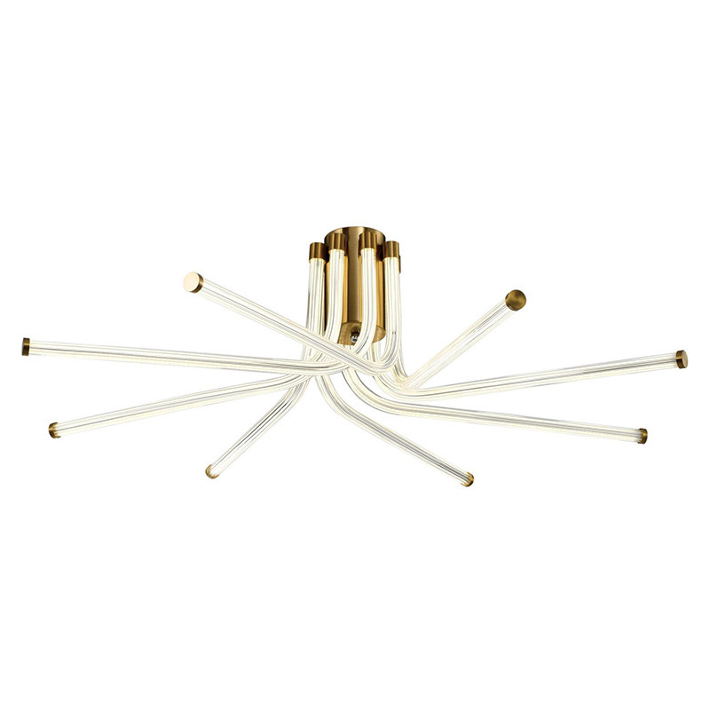 Потолочный светильник светодиодный из стали Trumpet Tube Bronze