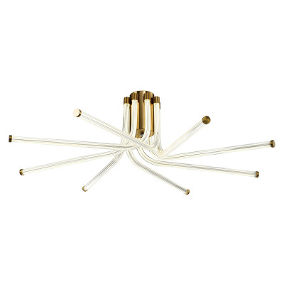 Потолочный светильник светодиодный из стали Trumpet Tube Bronze