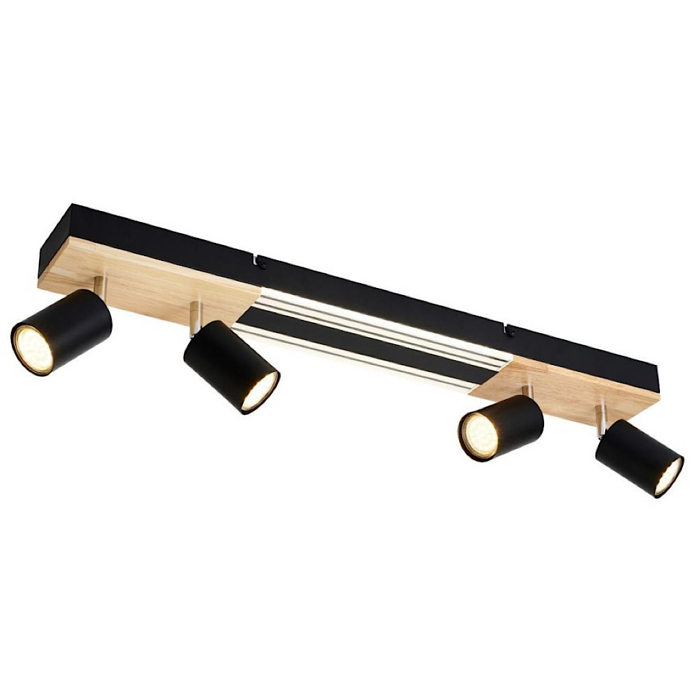 Потолочный светильник черный 70см GAVIN WOOD