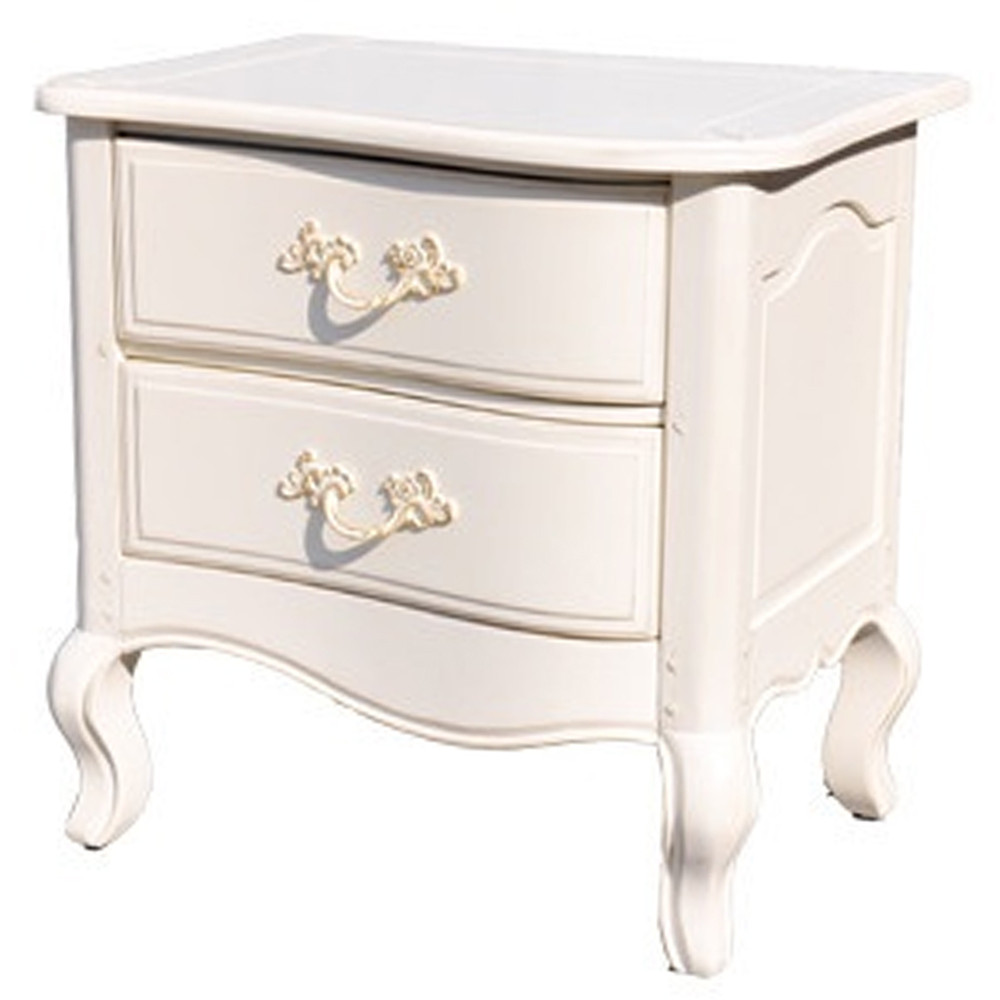 Прикроватная тумба в стиле прованс с 2-мя ящиками Favre Montmartre Provence Bedside Table