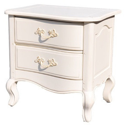 Прикроватная тумба в стиле прованс с 2-мя ящиками Favre Montmartre Provence Bedside Table