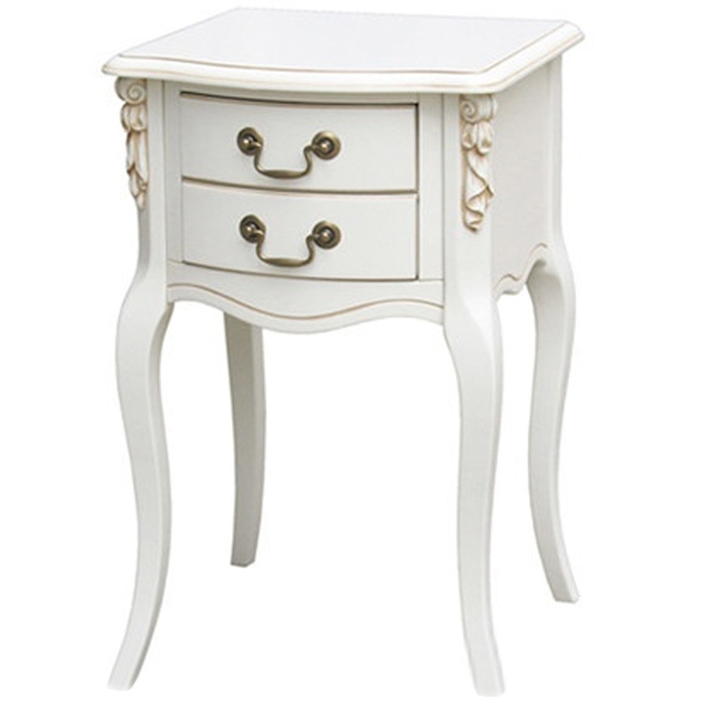 Прикроватная тумба в стиле прованс с 2-мя ящиками Paule Montmartre Provence Bedside Table