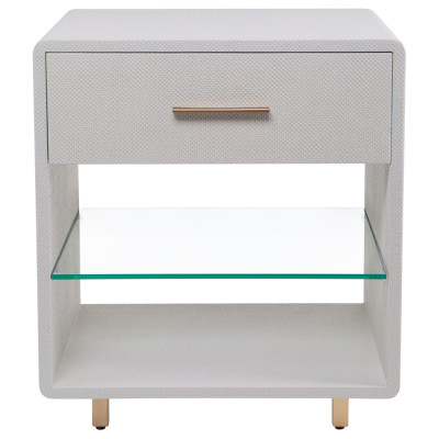 Прикроватная тумба с фактурной тканевой отделкой Fabric Finishing in Furniture