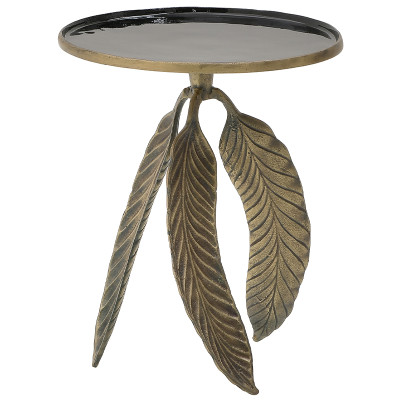 Приставной круглый стол на 3-х ножках в виде листьев Banana Leaves Side Table