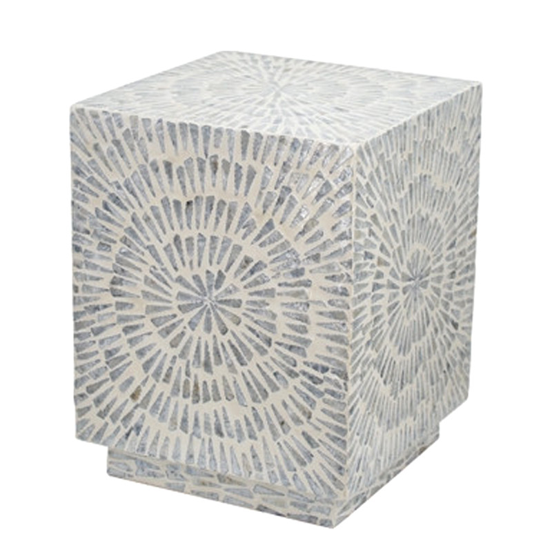 Приставной Стол Bone Inlay из раковин устриц