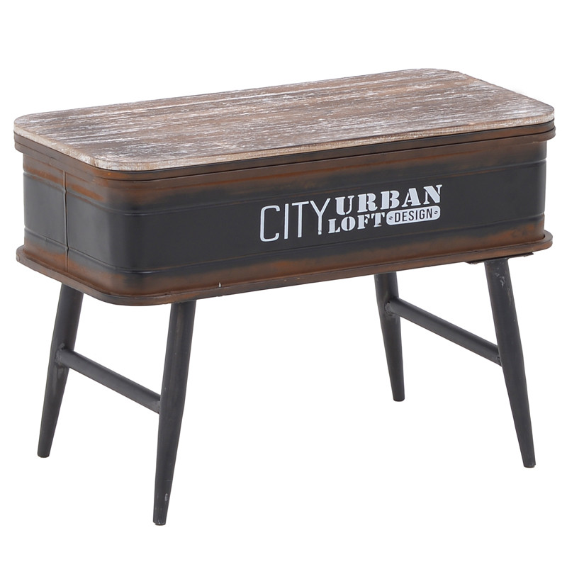 Приставной стол City Urban Loft Design Table black
