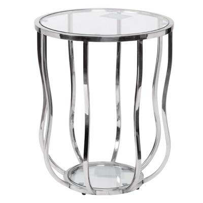 Приставной стол Fedric Side Table silver