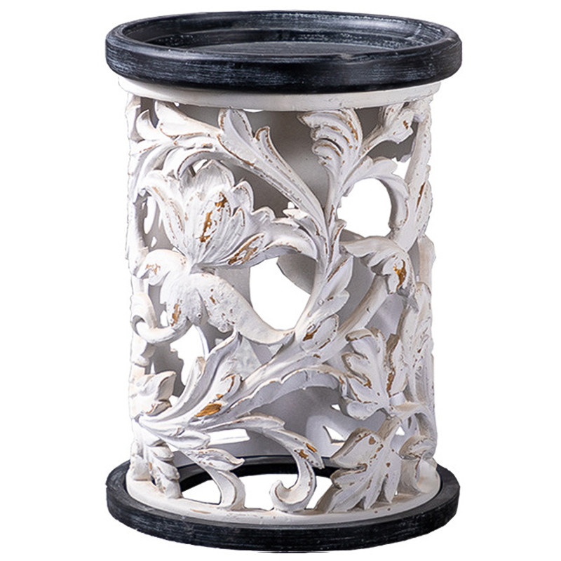 Приставной стол Fleurette Provence Black White Side Table 42