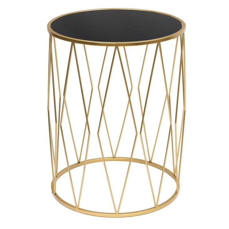 Приставной стол Geometric Interior Table черное стекло