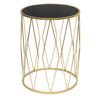 Приставной стол Geometric Interior Table черное стекло
