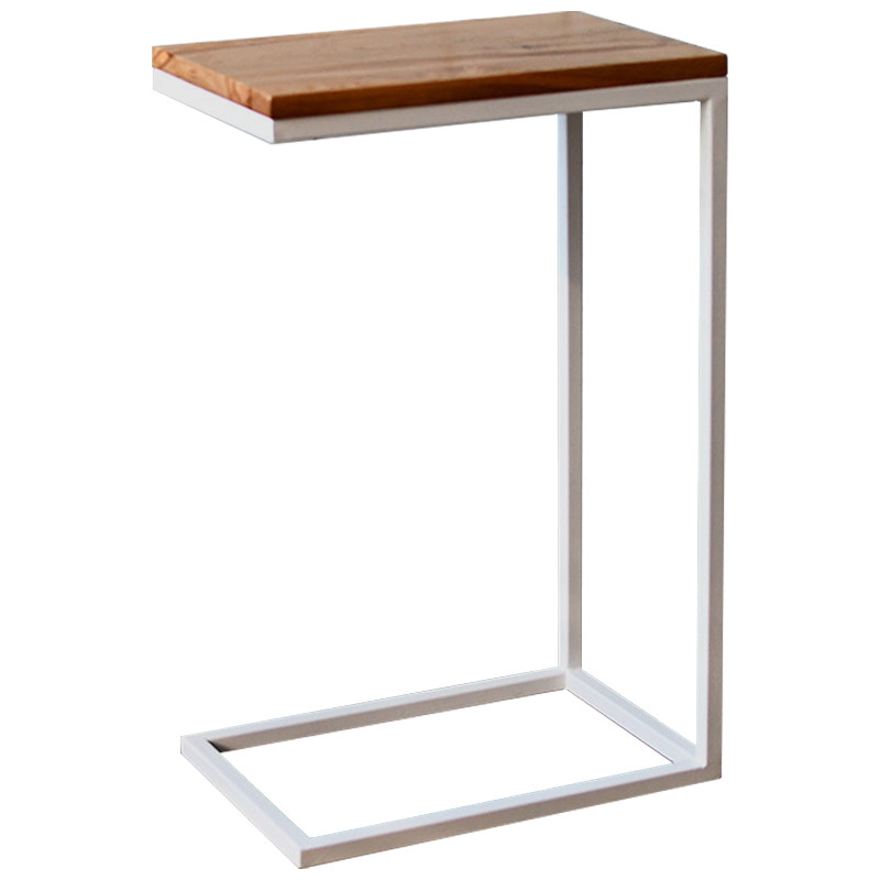 Приставной стол Hanson White Industrial Metal Rust Side Table