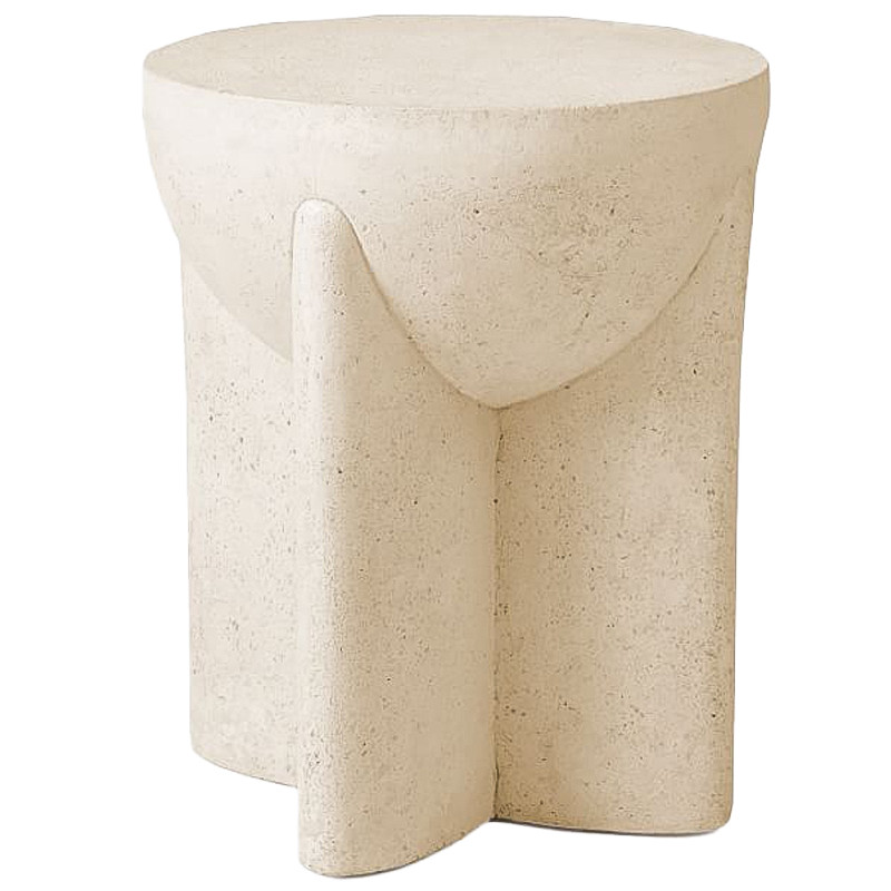 Приставной стол Lava Stone Side Table Травертин